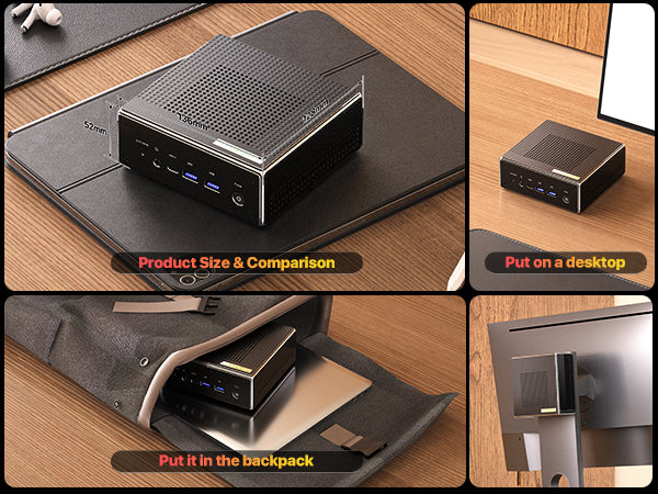 PELADN WO4 Mini PC Intel® Core™ i5-12450H