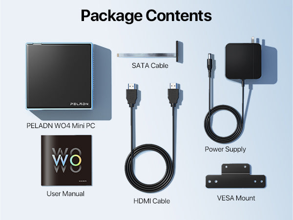 PELADN WO4 Mini PC Ryzen 5 5700U