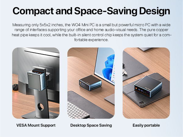 PELADN WO4 Mini PC Ryzen 5 5700U