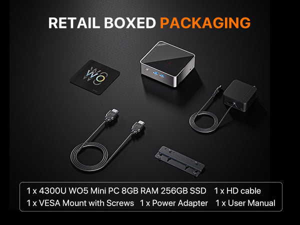 PELADN WO5 AMD RYZEN 4300U MINI PC