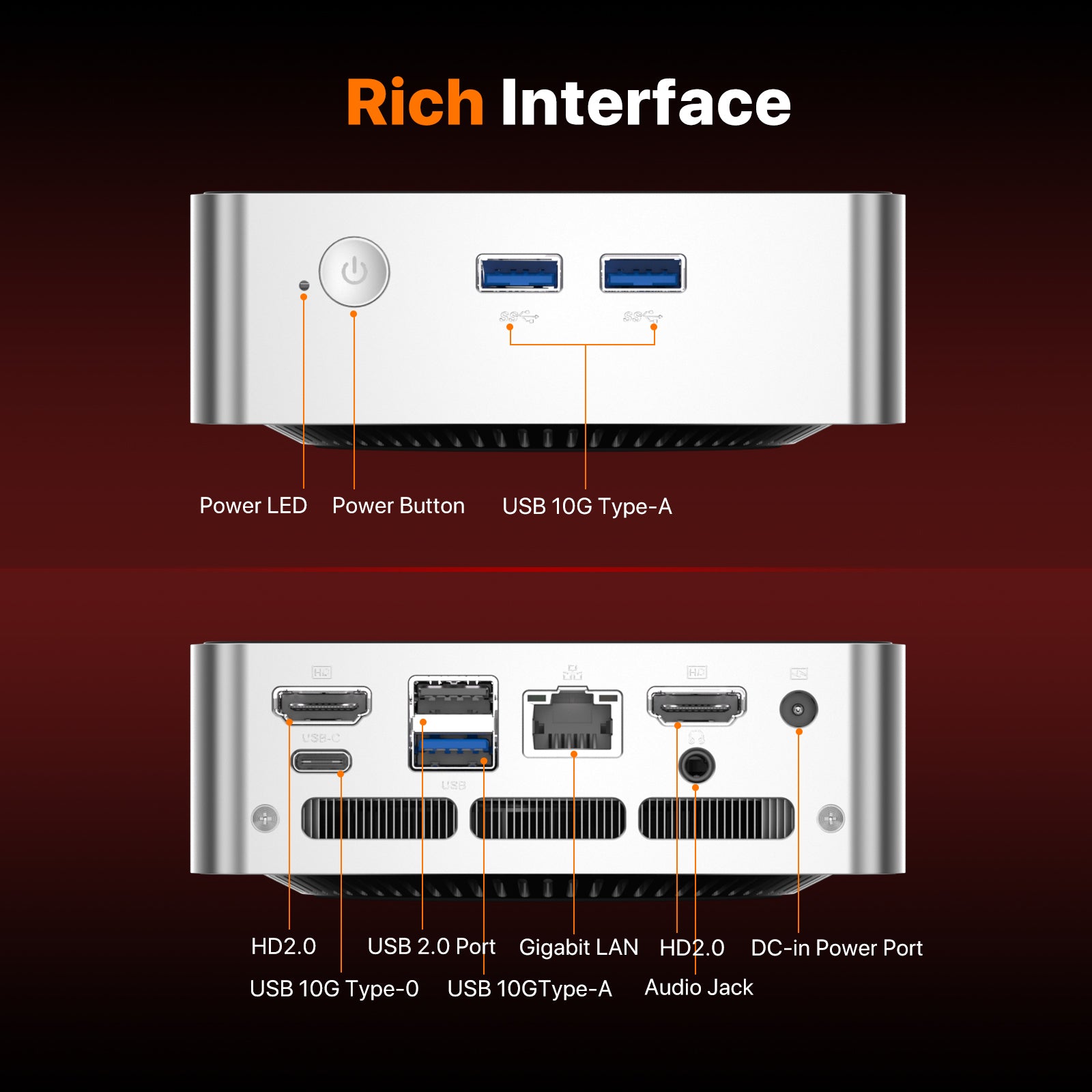 PELADN WO5 AMD Ryzen 5 4300U MINI PC