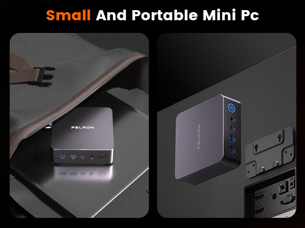 PELADN Palm-Sized Beast: Ryzen 7 7735U Mini PC | DDR5 + PCIe 4.0 | Silent Cooling