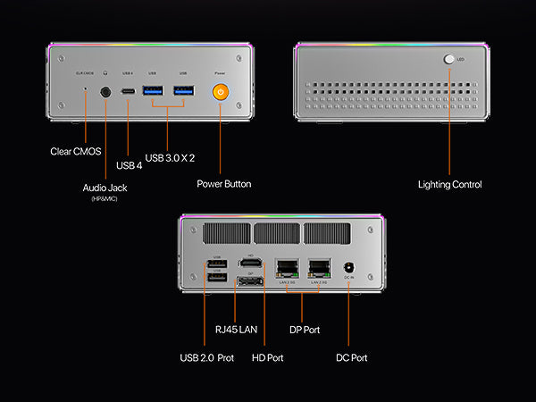 PELADN HO-4 Mini PC Intel® Core™ i7 13620H