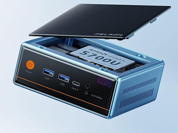 PELADN WO4 Mini PC Ryzen 5 5700U